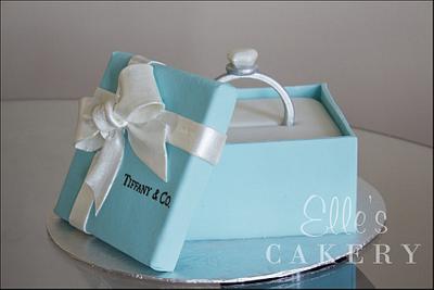 Tiffany Box Cake - Cake by LadyTangerine