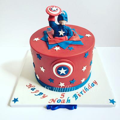 Captain America  - Cake by Andrea 