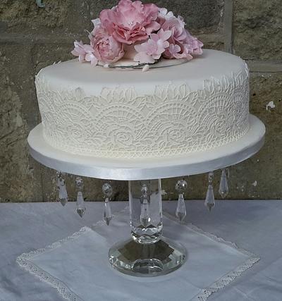 lace cake - Cake by Carocakes