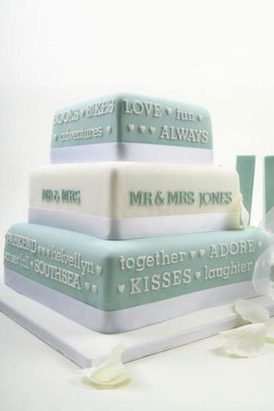 Our Story Wedding Cake - Cake by Sarah Jones