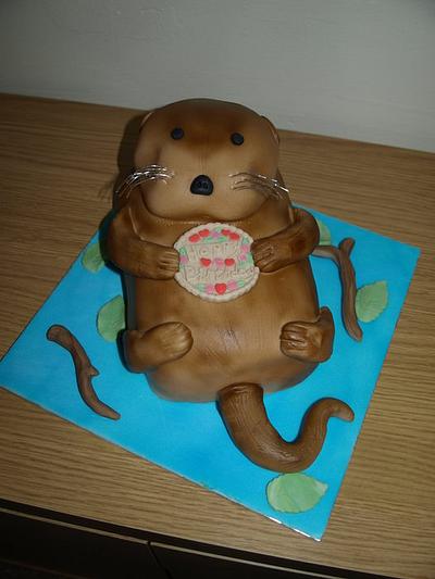 Otter Cake - Cake by Cathy's Cakes
