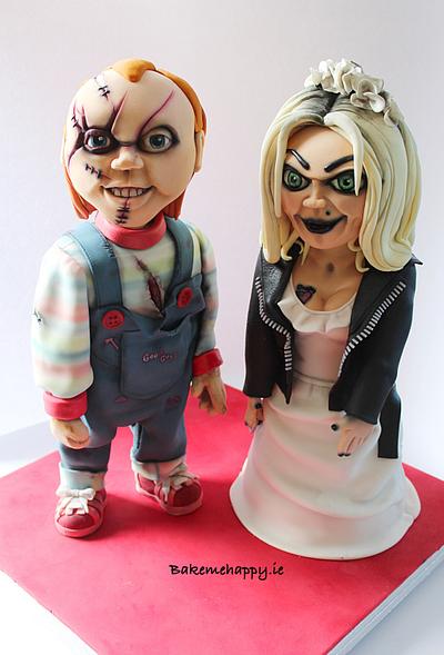 Chucky and the bride - Cake by Elaine Boyle....bakemehappy.ie