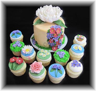 Garden Flowers - Cake by Geelicious Confections