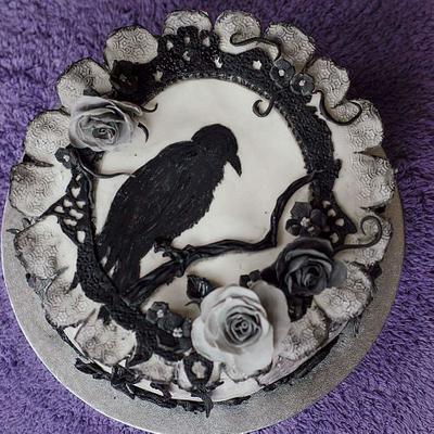 Gothic raven cake - Cake by Sweet Art decorations