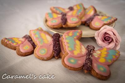 Butterfly coockies - Cake by Caramel's Cake di Maria Grazia Tomaselli