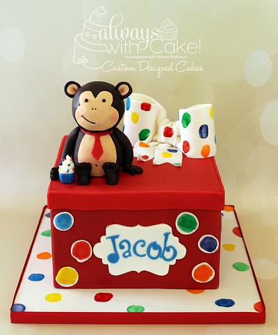 A Monkey & His Present - Cake by AlwaysWithCake