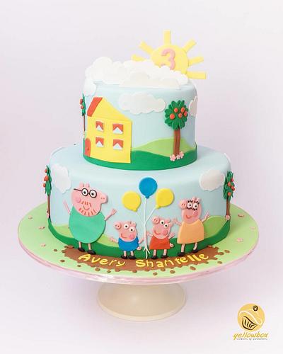 Peppa Pig Cake - Cake by Yellow Box - Cakes & Pastries