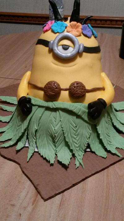 Minion - Cake by livelongandeatcake