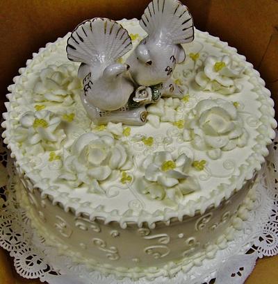 Dove anniversary cake - Cake by Nancys Fancys Cakes & Catering (Nancy Goolsby)