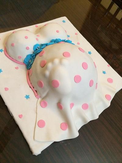 Baby bump cake - Cake by FemyBabu