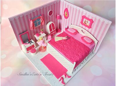 Barbie Bedroom Theme cake - Cake by Sindhu's Eats'n'Treats