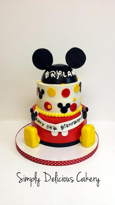 Mickey Mouse  - Cake by Simply Delicious Cakery