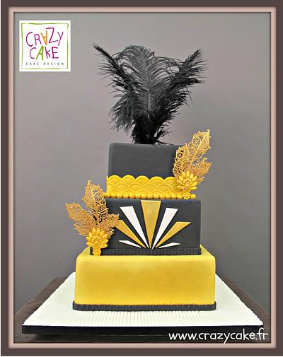 Années folles wedding cake - Cake by Crazy Cake