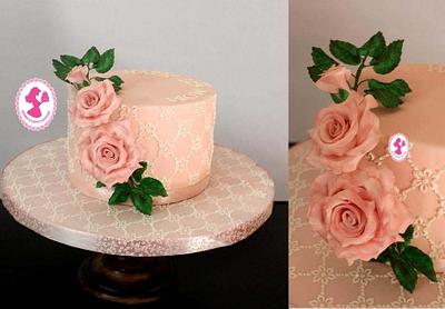 Pink Rose - Cake by Seema Tyagi
