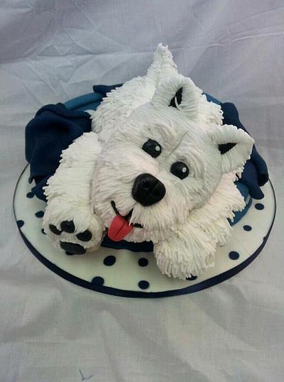 Lucky the Westie - Cake by Lisa Wheatcroft