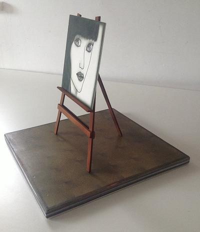 Pastillage Easel - Cake by Lynnsmith
