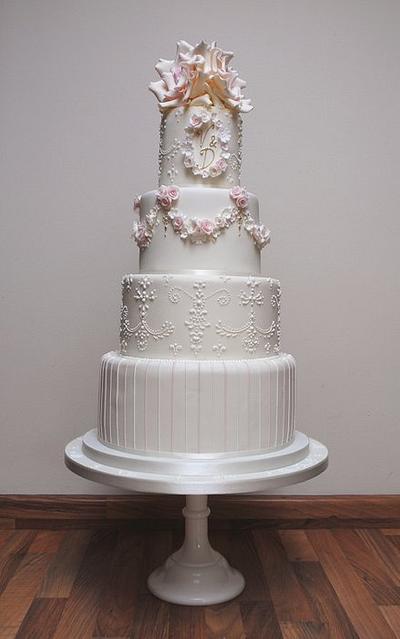 Victoria and David's wedding cake - Cake by Hannah Wiltshire