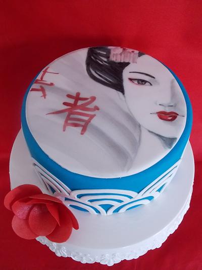 Cake with Geisha - Cake by Torteintesta di Silvia Riboldi