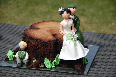 Forest wedding - Cake by Lucie