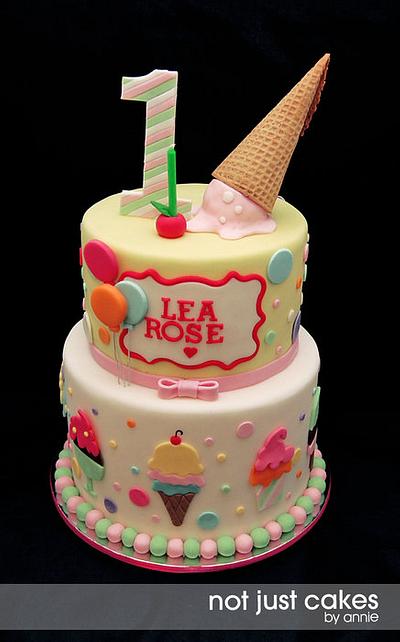 Ice cream and balloon cake - Cake by Annie