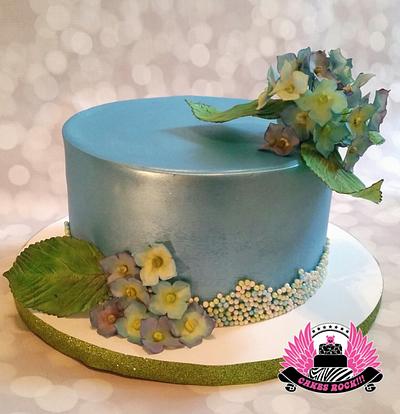 Hydrangeas & Luster - Cake by Cakes ROCK!!!  