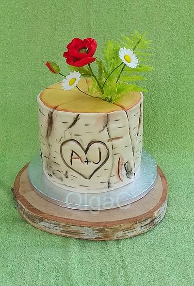 Wedding Birch - Cake by OlgaC