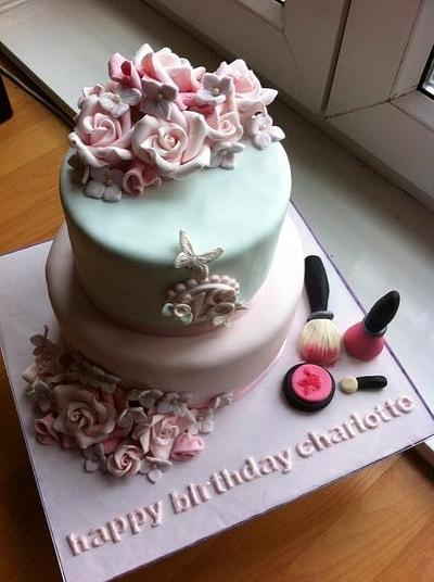 Girlyn18th birthday cake - Cake by missbrianab