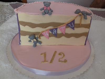 6 months cake - Cake by Ellie's sweets