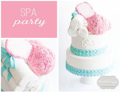 Spa Birthday Cake - Cake by Delicia Designs