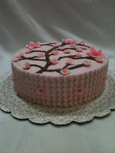 Plum/Cherry Blossom - Cake by Dawn Henderson