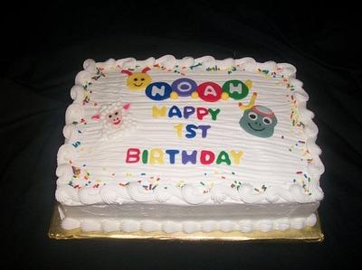Baby Einstein First Birthday Sheet Cake - Cake by caymancake
