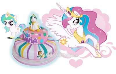 Princess Celestia cake (My Little Pony) - Cake by Sara Solimes Party solutions