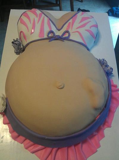 first belly cake - Cake by Julia Dixon