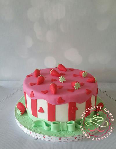 Strawberry party - Cake by SpecialtycakesNL