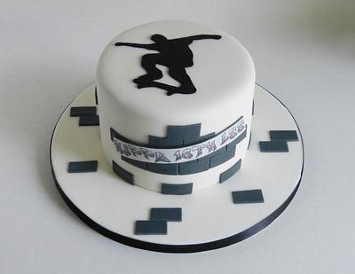 18th Birthday skateboarding cake - Cake by Angel Cake Design