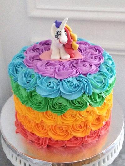 Rainbow Pony Cake! - Cake by Jennifer 