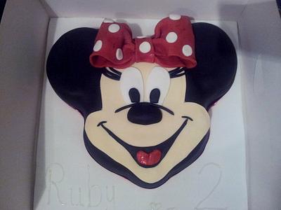 2nd Birthday Minnie Mouse Cake  - Cake by Jessica Williams 