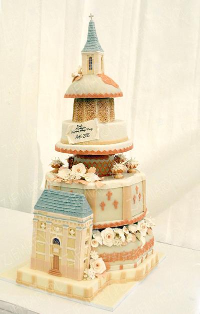 the cake on the anniversary of the parish - Cake by Anna Krawczyk-Mechocka