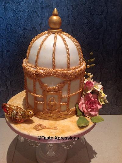 Vintage bird cage... - Cake by Tastexpressions