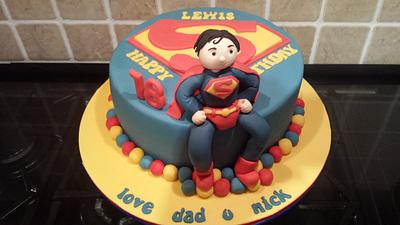 superman - Cake by Heathers Taylor Made Cakes