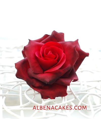Hand Crafted Rose  - Cake by Albena