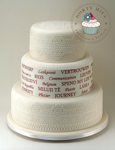 Czech-Belgium Wedding Cake - Cake by Michaela Fajmanova