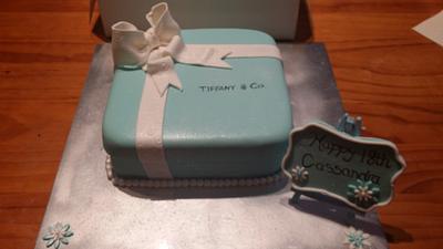 tiffany box,  - Cake by Annas creations
