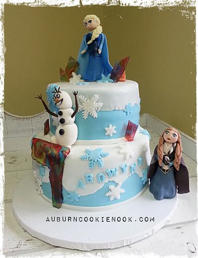 Frozen birthday cake - Cake by Cookie Nook