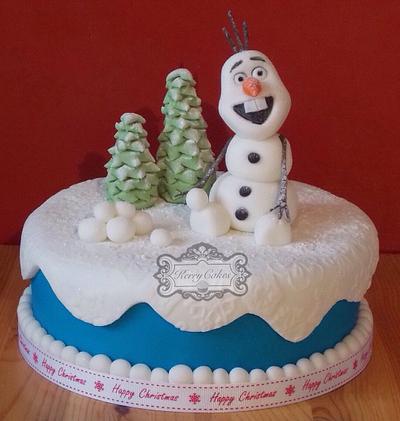 Olaf christmas - Cake by kerrycakesnewcastle