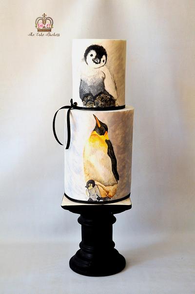 March of the Penguins - Cake by Sumaiya Omar - The Cake Duchess 