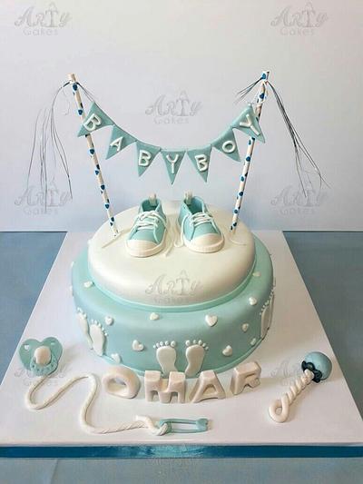 Wecome baby boy  - Cake by Arty cakes