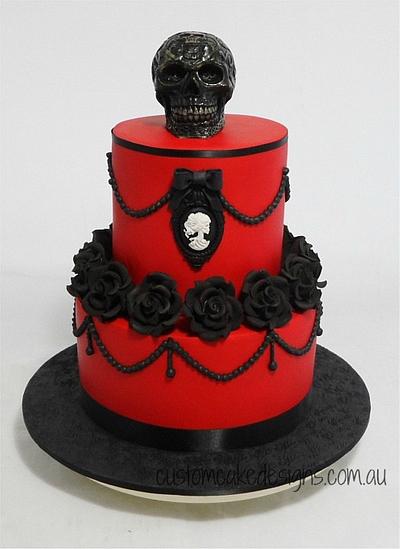 Gothic Birthday Cake - Cake by Custom Cake Designs