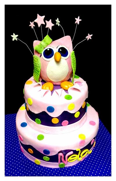 Owl - Cake by Elenascakes