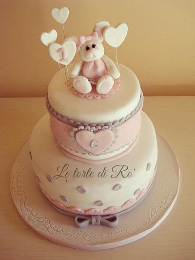 baby girl birthday cake - Cake by LE TORTE DI RO'